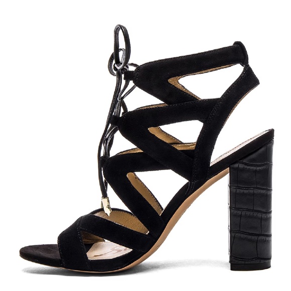 Sam Edelman Yardley Suede Block Heel Sandals, Size 8.5 - Picture 13 of 14